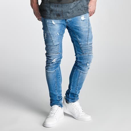 2Y Slim Fit Farkut Sininen