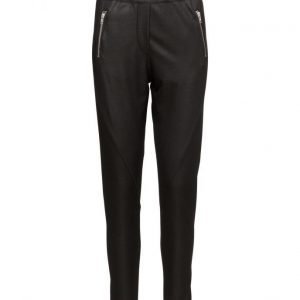 2nd One Miley 063 Zip Current Black Pants suorat housut