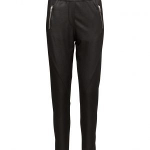 2nd One Miley 063 Zip Current Black Pants suorat housut