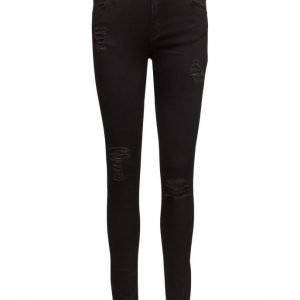 2nd One Nicole 086 Black Cuts Jeans skinny farkut