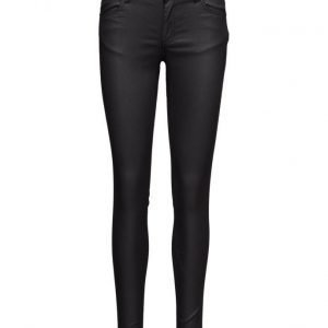 2nd One Nicole 108 Mat Black Coated Pants skinny farkut