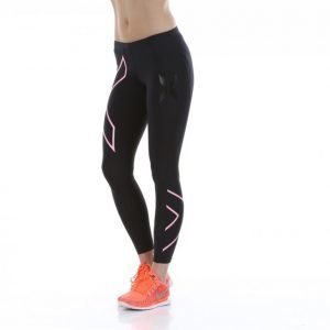 2xu Compression Tights Kompressiotrikoot Musta / Roosa