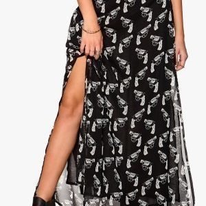 77thFLEA Hanover maxi skirt Black / White / Print