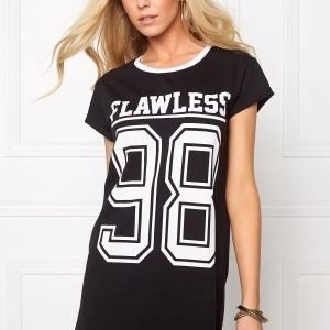 77thFLEA Hvis long tee Black