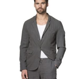 A.O CMS Linnen Mix Blazer Washed Black