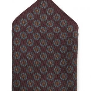 ATLAS DESIGN Hanky Medallion Navy Line Wine taskuliina