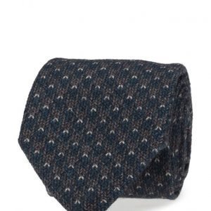 ATLAS DESIGN Tie Houndtooth Navy Line solmio