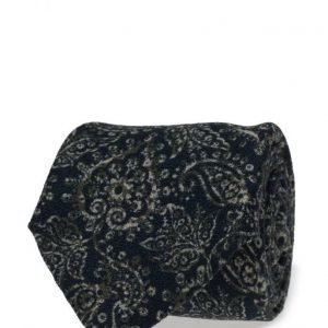 ATLAS DESIGN Tie Paisley Navy Line Navy solmio