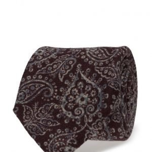 ATLAS DESIGN Tie Paisley Navy Line Wine solmio