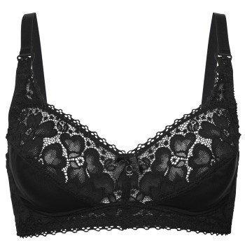 Abecita Patricia Maternity Soft Bra Black