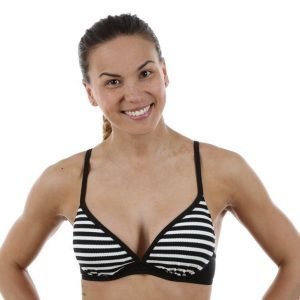 Abecita Salt & Pepper Wire Bra Removable Padding Bikiniyläosa Musta / Valkoinen