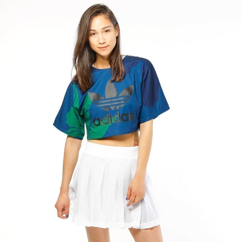 Adidas Floral Engraving Cropped -t-paita
