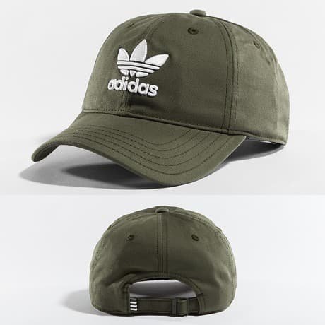 Adidas Snapback Lippis Oliivi