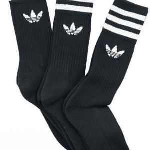 Adidas Solid Crew Sock 3 Pack Sukat