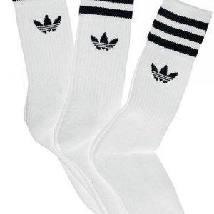 Adidas Solid Crew Sock 3 Pack Sukat