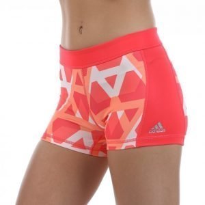 Adidas Techfit St 3 Triover Collegeshortsit Punainen / Valkoinen