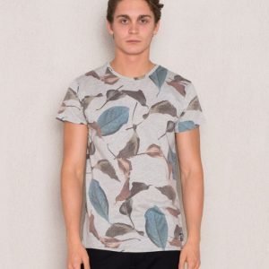 Adrian Hammond Addy Leaf Tee Grey Melange