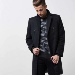 Adrian Hammond Alec Coat Dark Grey Melange