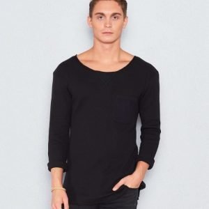 Adrian Hammond Bruce Waffle Sweater Black