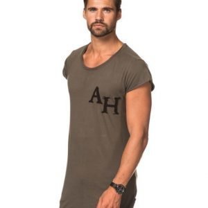 Adrian Hammond Eddie Logo Tee Khaki Green