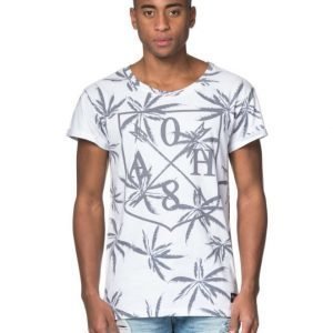 Adrian Hammond Hampus Palm Tee AOP White