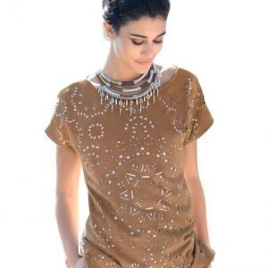 Alba Moda Green Paita Cognac Offwhite