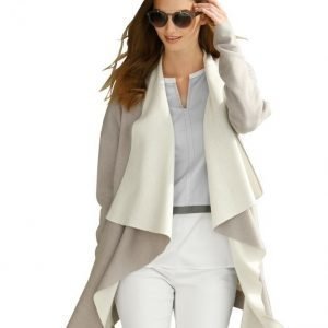 Alba Moda White Neuletakki White / Taupe