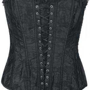 Alcatraz Black Lace Corset Korseletti