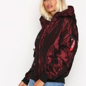 Alpha Industries Hunter Ii Bomber Takki Burgundy