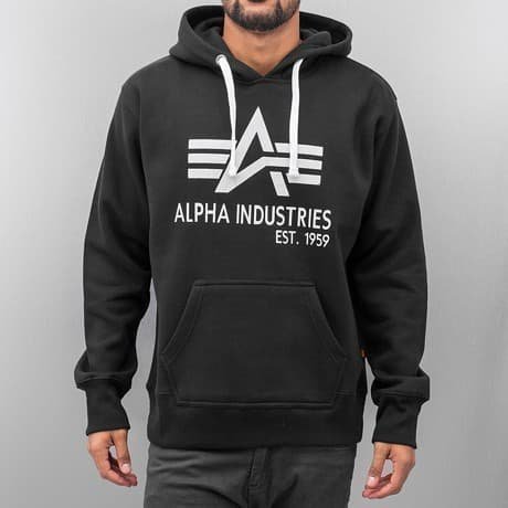 Alpha Industries Huppari Musta