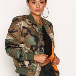 Alpha Industries Ma-1 Sf Wmn 80'S Oversize Bomber Takki Camo