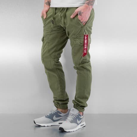 Alpha Industries Reisitaskuhousut Oliivi