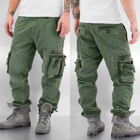 Alpha Industries Reisitaskuhousut Oliivi