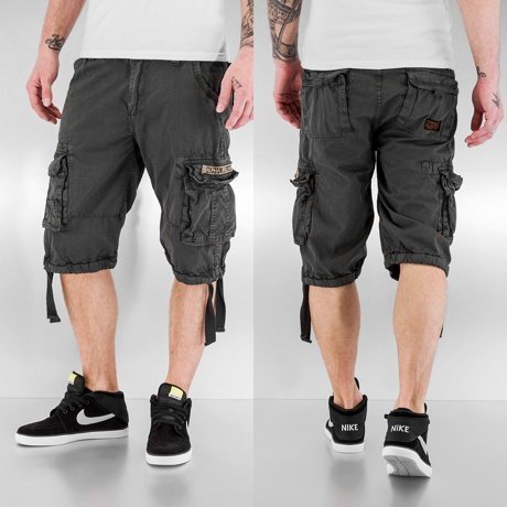 Alpha Industries Shortsit Harmaa