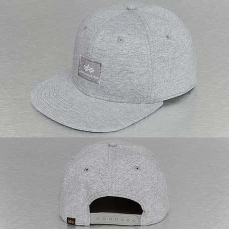 Alpha Industries Snapback Lippis Harmaa