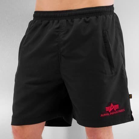 Alpha Industries Uimashortsit Musta