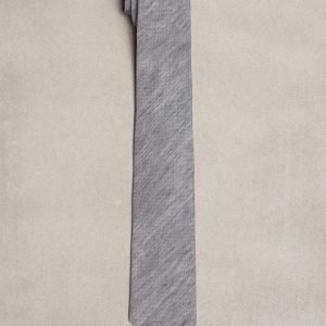 Amanda Christensen Classic Tie Linen Silk Solmio Navy