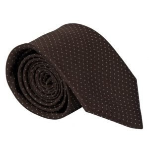 Amanda Christensen Micro Dot Tie 8 cm Brown/White