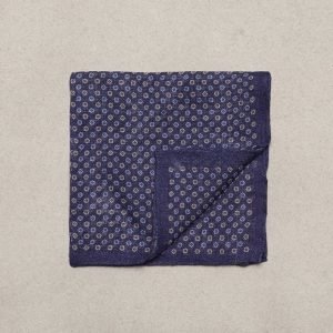 Amanda Christensen Pocket Square Linen Taskuliina Navy