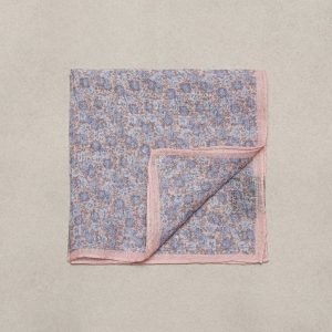 Amanda Christensen Pocket Square Linen Taskuliina Pink