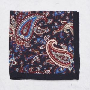 Amanda Christensen Pocket Square Navy