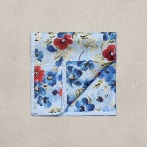 Amanda Christensen Pocket Square Silk Taskuliina Sky