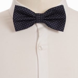 Amanda Christensen Pre Tie Silk Rusetti navy/white