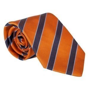 Amanda Christensen Striped Tie 8 cm Orange/Navy/Sky