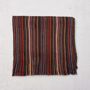 Amanda Christensen Wool Scarf 4 Red Stripe