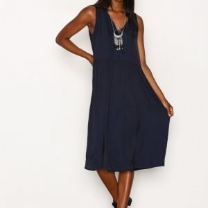 American Vintage V Midi Oversized Dress Loose Fit Mekko Navy