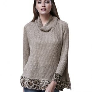 Amy Vermont Neulepusero Beige / Leopardi