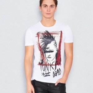 Antony Morato T-shirt Punk Girl 1000 Bianco