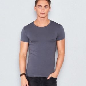 Armani Cotton Stretch Tee Dark Grey