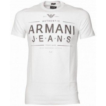 Armani Jeans Tee Shirt U6H10DA Blanc lyhythihainen t-paita